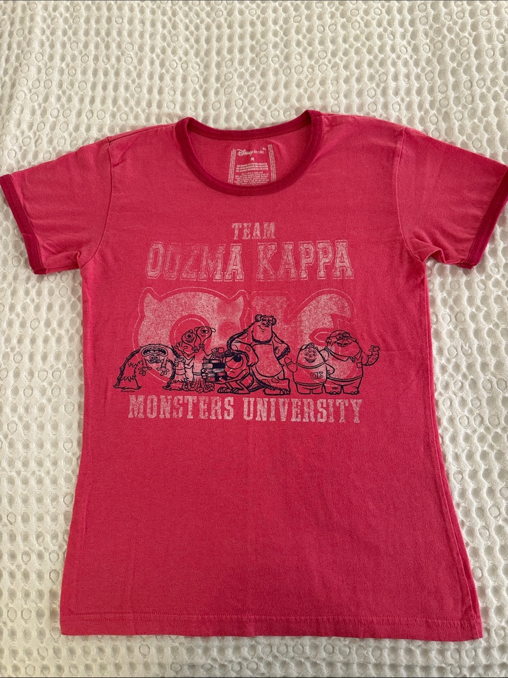 Disney Pink Monsters University Oozma Kappa Short Sleeve Tee